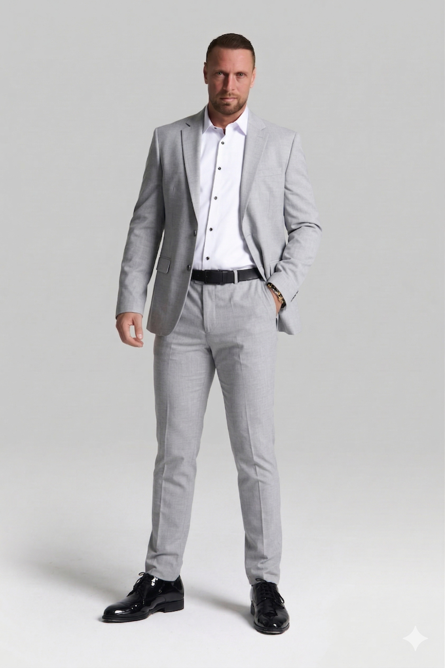 AÇIK GRİ SLIM FIT  takım elbise 